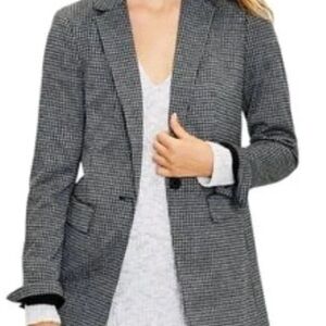 LOFT Houndstooth Boyfriend Blazer